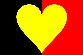 Acheter le drapeau coeur belge